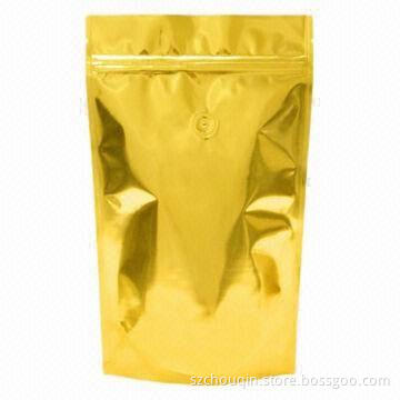 Zip-lock Bag for Resealable Usage Packing Coffee, Various Colors and Designs Accepted